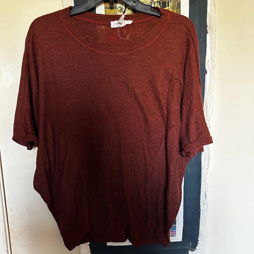 EUC Large Orange Knit T Shirt